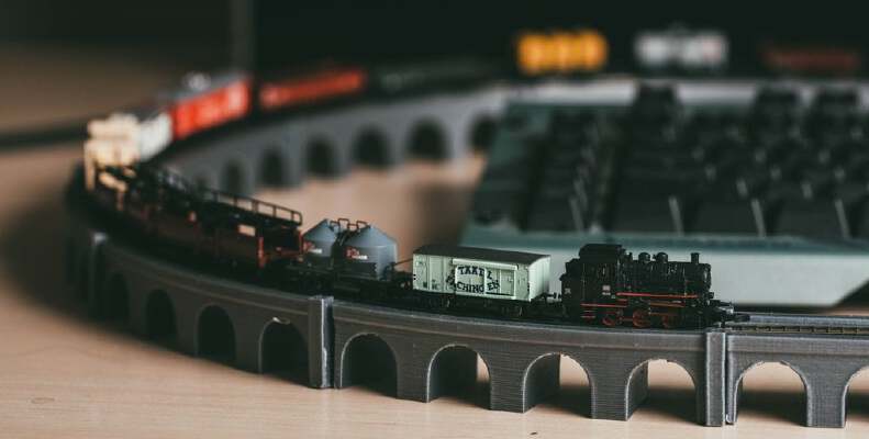 Z Scale Viaduct Track Set | 3d print model