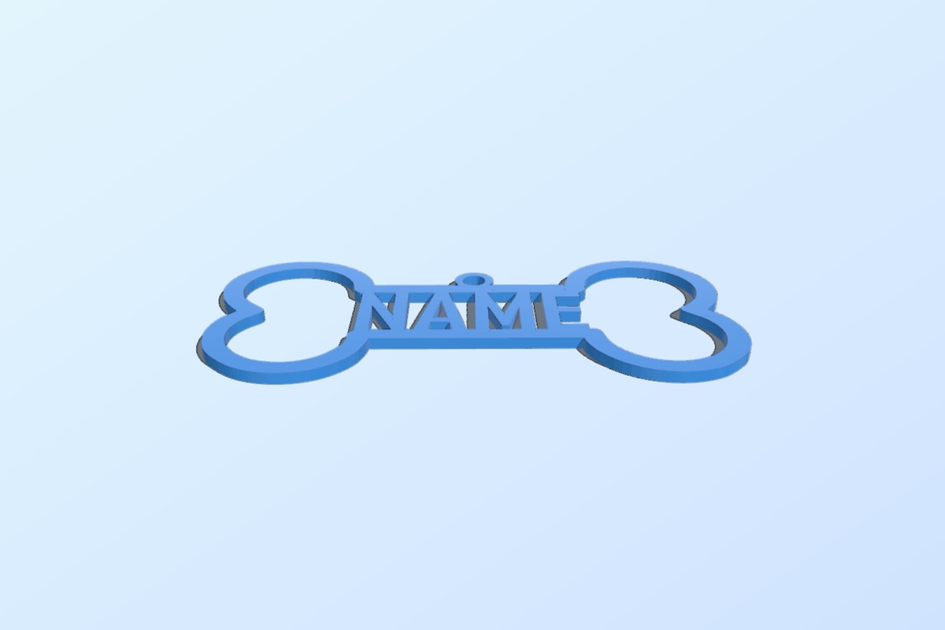 Names Bone Pendant