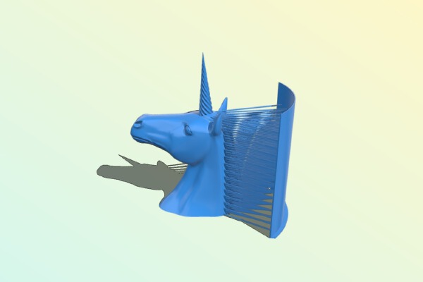 Hairy Unicorn | 3d print model