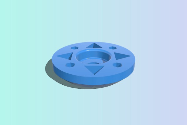Alunar a6 - Filament spool plug | 3d print model