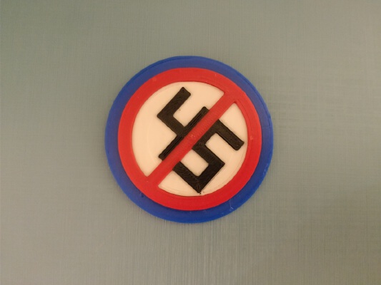 Anti-45 button - to protest Donald Trump | 3d print model