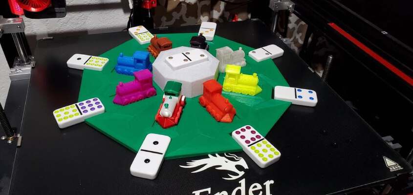 Mexican Train Dominoes Set | 3d print model