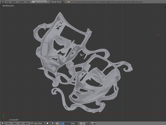 Comedy Tragedy Theater Masks | 3d print model