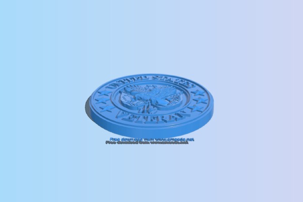American veteran symbol | 3d print model