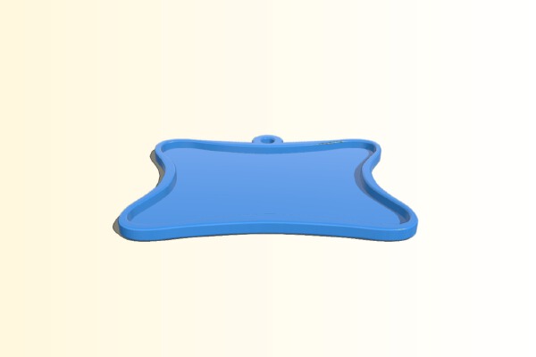 Name tag holder for the plastic lettering | 3d print model