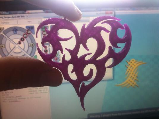 Tribal heart | 3d print model