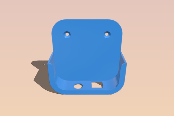 Philips Hue Bridge 2 - wall mount | 3d print model