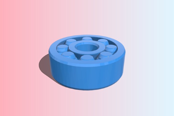 柱培林Bearing 12mm thickness D35 d10.2 | 3d print model