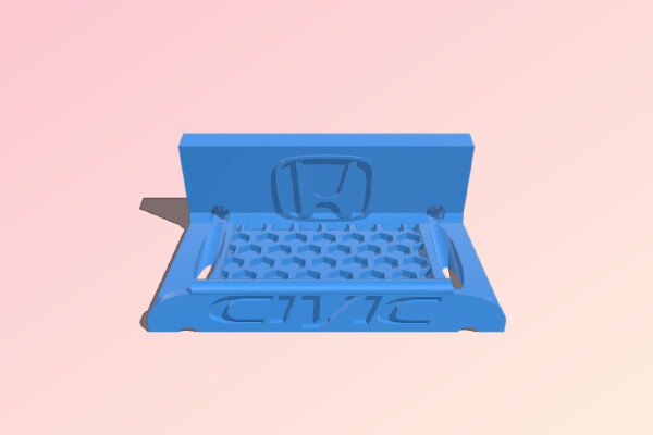 Civic ashtray phone holder 7th gen | 3d print model
