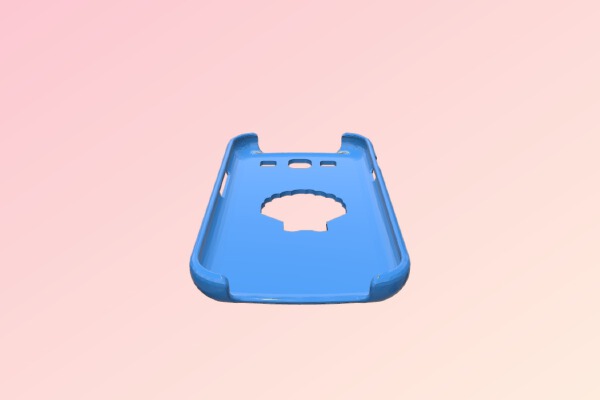 Galaxy phone case with shell cutout | 3d print model