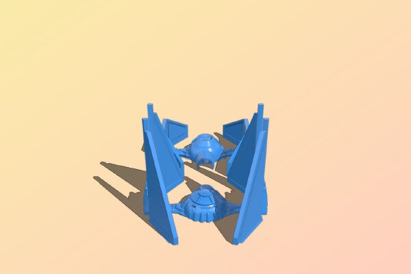 TIE interceptor supportless | 3d print model