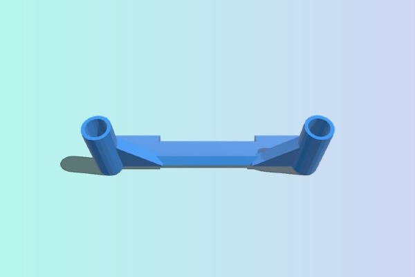 Wizard x220 lightweight dual antenna mount | 3d print model
