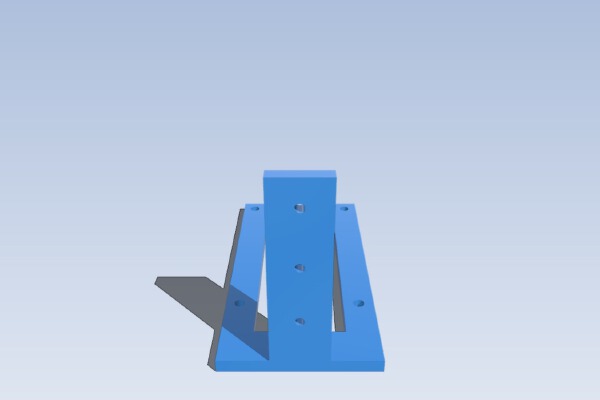 Kossel 2020 (mini) extruder mount fits Steve's Extruder (seemecnc) | 3d print model