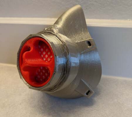 Activated Charcoal Mask - Integrated Remix | 3d print model