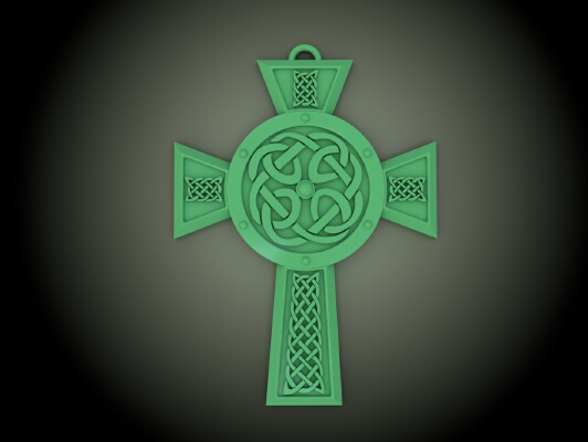 Celtic Cross Necklace_Tree Ornament_Jewelry Piece | 3d print model