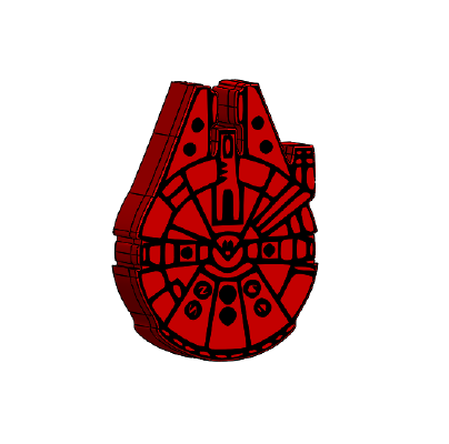 Mill_Falcon Dice Box | 3d print model