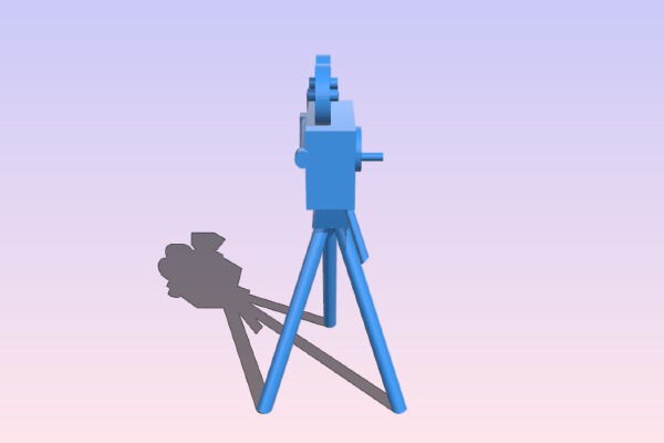 Vintage Movie Camera 28mm | 3d print model