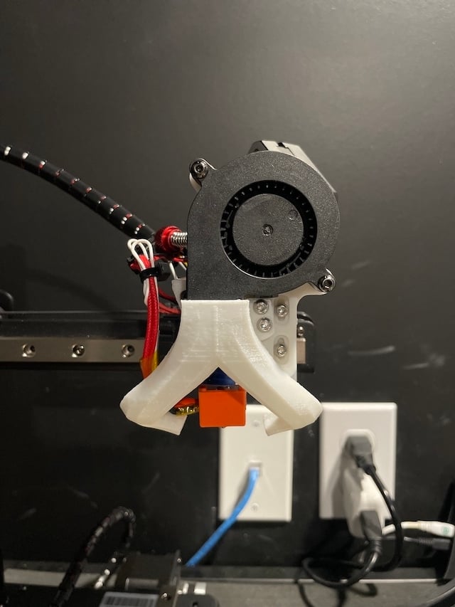 KP3S Print Head With Claw Duct, Stock Fans - V6, Superfly Extruder, Sailfin Extruder, Sherpa Extruder BLTouch_3D Touch