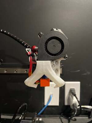 KP3S Print Head With Claw Duct, Stock Fans - V6, Superfly Extruder, Sailfin Extruder, Sherpa Extruder BLTouch_3D Touch | 3d print model
