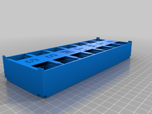 Pillbox, improved rolltop design | 3d print model