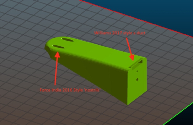 OpenRC F1 Nose with S-duct | 3d print model