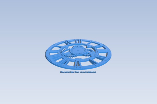 Wall clock pattern | 3d print model