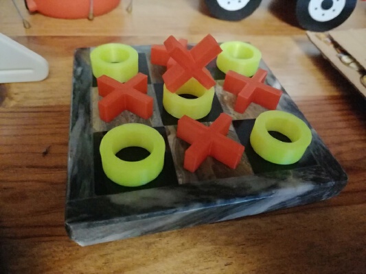 Tic Tac Toe _ Rooster Game _ Jogo do Galo _ Jogo da Velha | 3d print model
