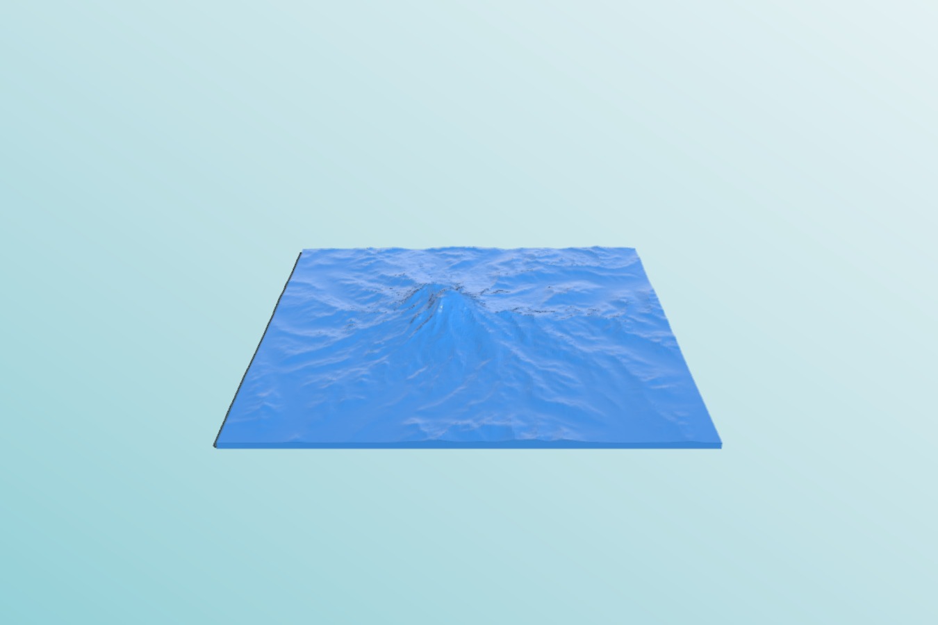 Topography of Mount Rainier