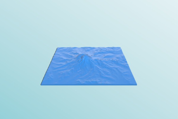 Topography of Mount Rainier | 3d print model