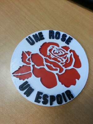 Une Rose Un Espoir | 3d print model