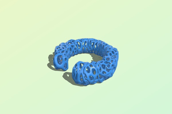 Esculation Bracelet - Voronoi Style | 3d print model