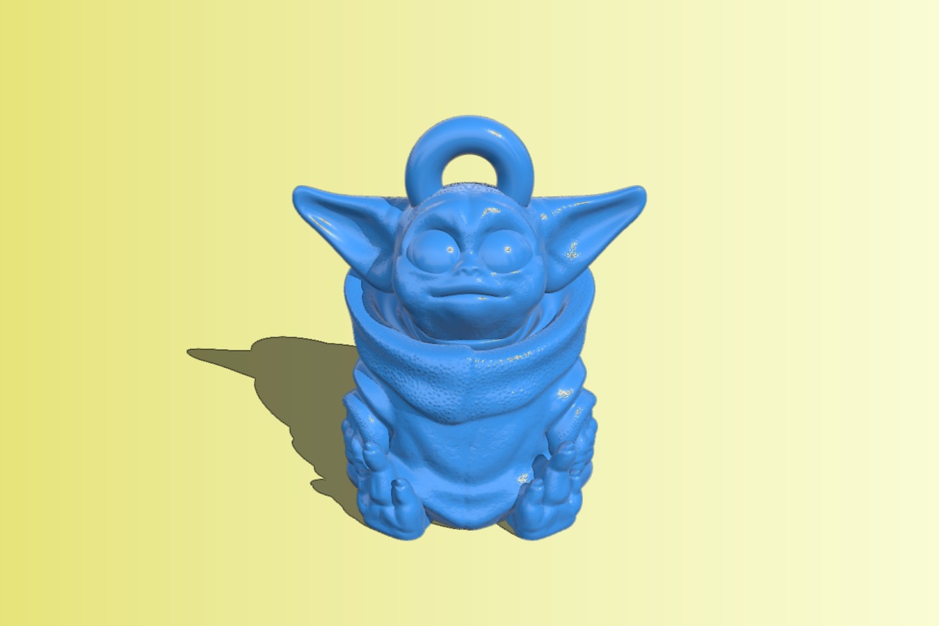 baby yoda keychain
