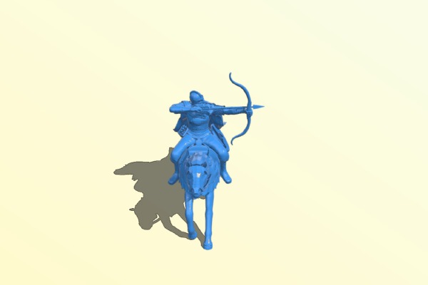 Baba Yaga horseman | 3d print model
