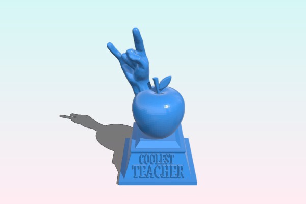 Coolest Teacher Award | 3d print model