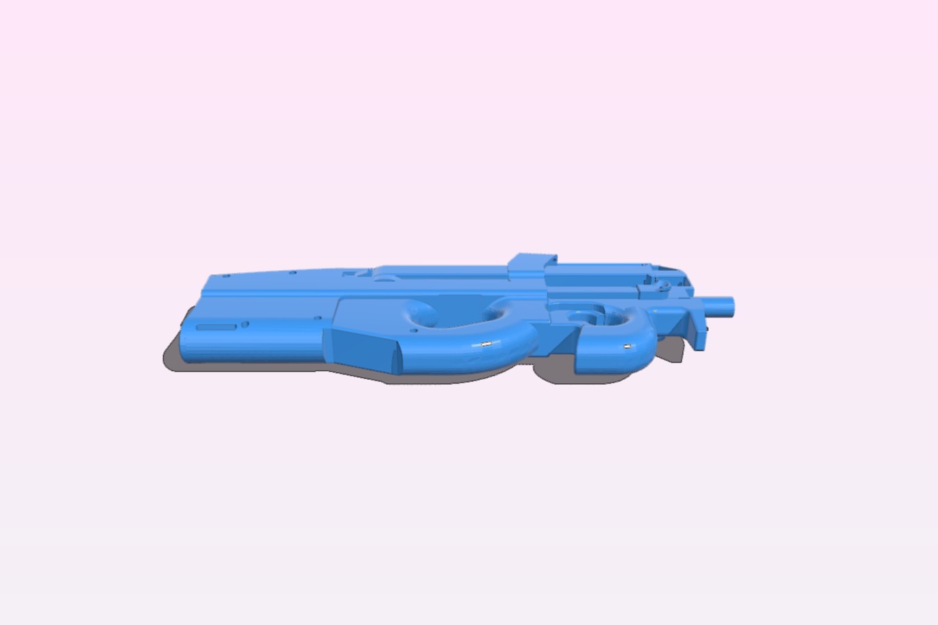 p90 replica full size (operating paintball gearbox)