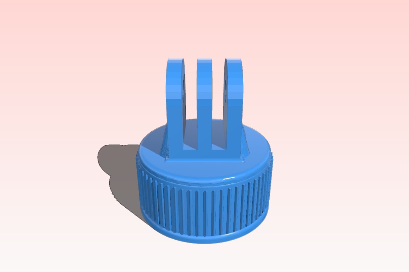 Action camera mount PET Bottle Cap Size