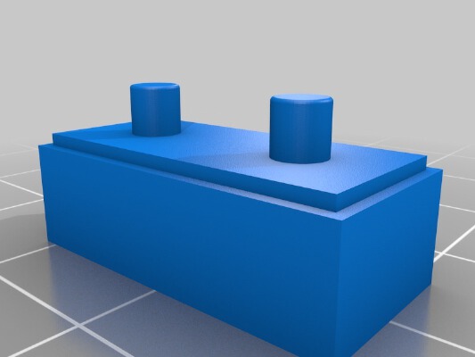 Old Time (before LEGOs) American Plastic Bricks | 3d print model