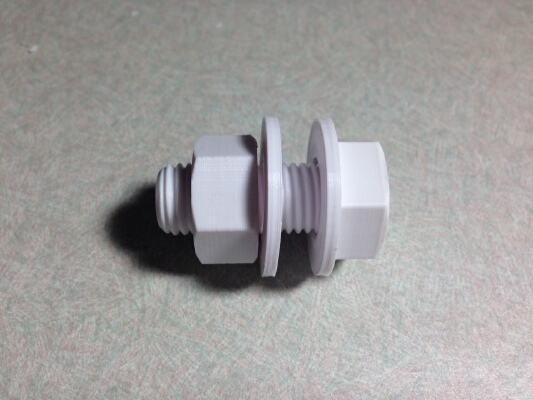 Bolt Nut Washer M16 | 3d print model
