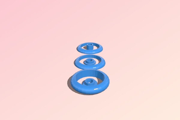 STL Version of 608ZZ Bearing to V-Slot Maker Rail Wheel | 3d print model