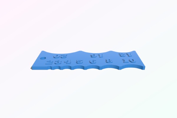 Radius Gauge Mini | 3d print model
