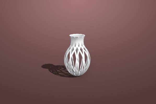 Diamond Cut Vase Cage | 3d print model