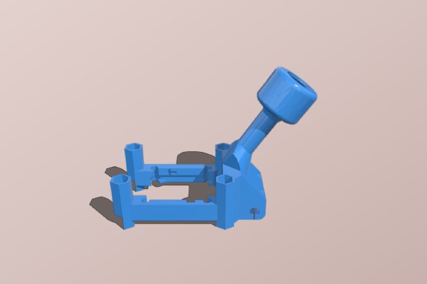 Caddx Vista Mount for Alien 4in Slammed Body with Immortal-T | 3d print model