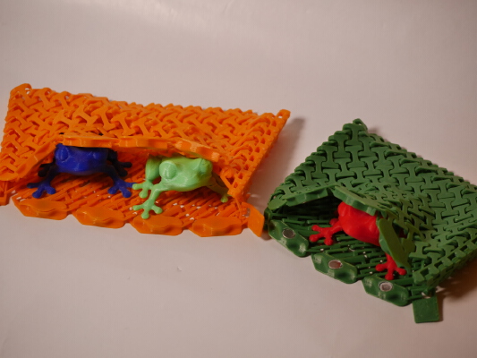 MAGNETIC Chainmail Wallet with exposed Magnets | 3d print model