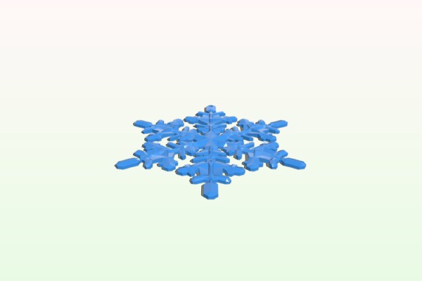 Snowflake from CreativeTools modified | 3d print model