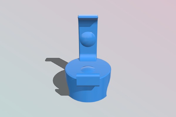 Polaroid Cube bicycle mount (22mm bar) | 3d print model
