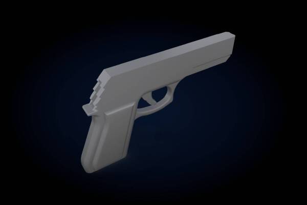 rubber gun | 3d print model