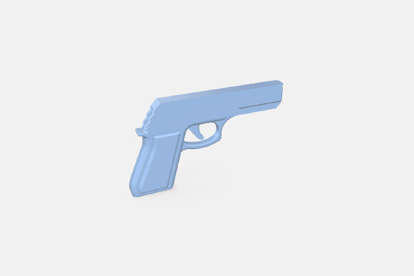 rubber gun | 3d print model
