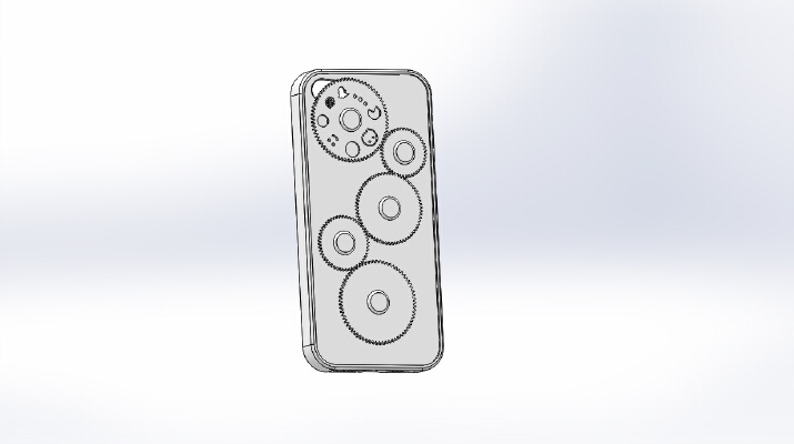 iPhone 5_5s case with gears | 3d print model