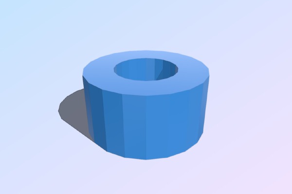 dolly wheel spacer | 3d print model