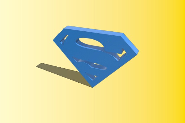 Superman Logo | 3d print model